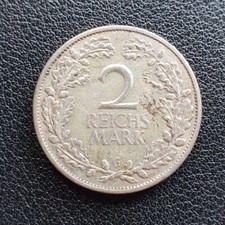 2 Mark Stück 1925 G Weimarer Republik Deutsches Reich Silber Münze
