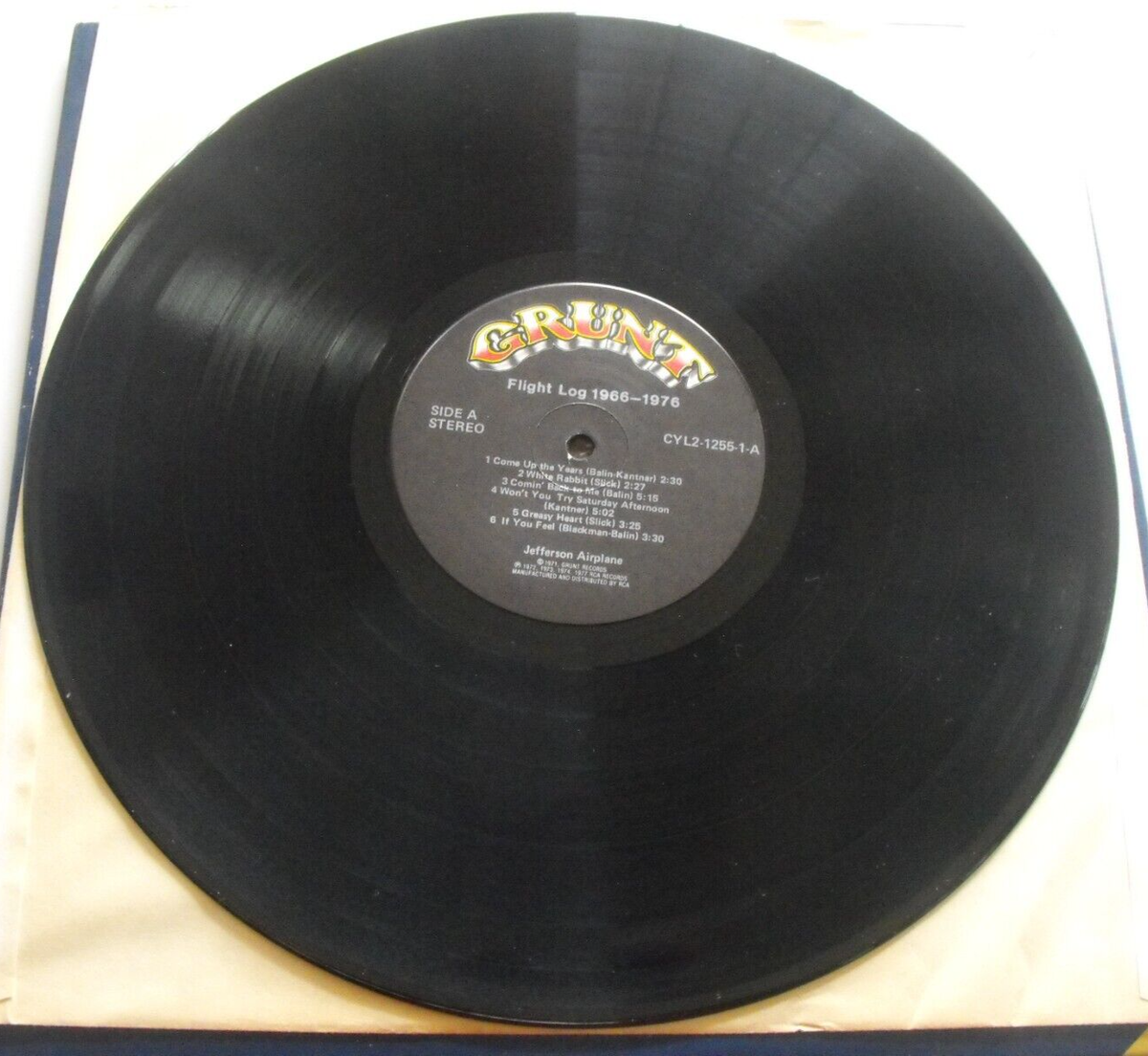 JEFFERSON AIRPLANE - Flight Log 1966-1976 - Vinyl 2 LP Record