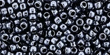 11/0, Toho Seed Beads, #81, METALLIC HEMATITE, 10g, TR-11-81