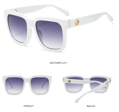 Classic Square Large Frame Sunglasses For Men Women Retro Outdoor Glasses UV400