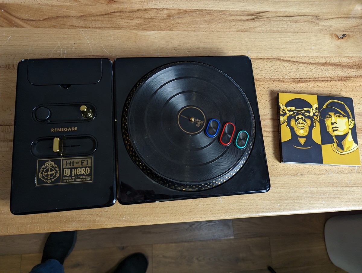 DJ Hero -- Renegade Edition ps3 missing game/legs/latch/dongle