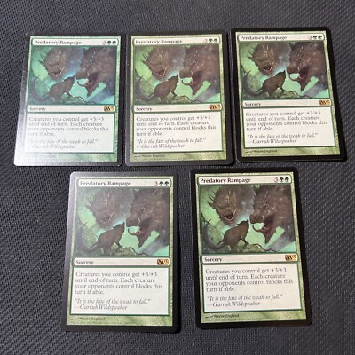 Predatory Rampage Magic The Gathering Mtg Rare M13 Card 5