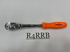Snap-on Tools NEW ORANGE Hard Grip 1/4" Drive LONG Flex Ratchet THLFD72O
