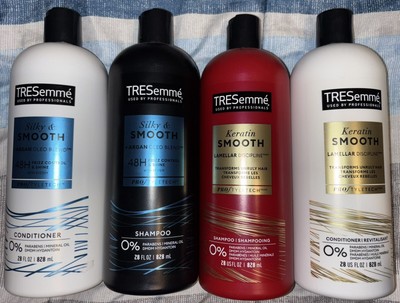 Tresemme Shampoo & Conditioner Keratin Smooth Silky Smooth 28 oz each