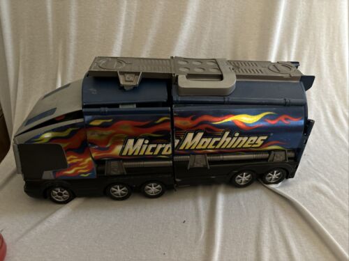 VTG Micro Machines Super Stunt City Semi Vehicle Tanker Truck Playset Hasbro use