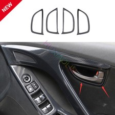 Tazón de puerta interior de fibra de carbono estilo Hyundai Elantra 2011-2016