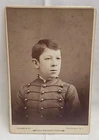 Post War Era Cabinet Card Photographic Studio Image Military Academy Cadet RI*
