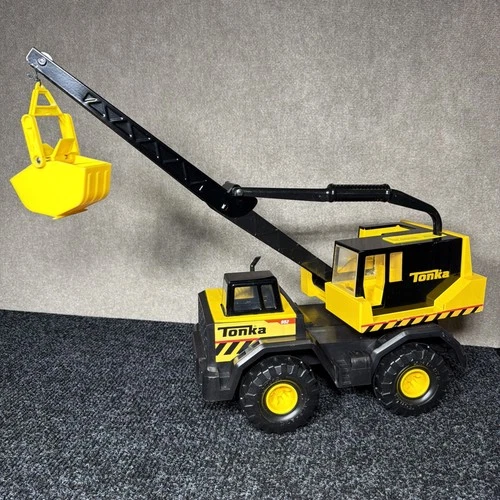 Tonka XMB-975 Mighty Crane Shovel Digger (952) - 2022 Metal Plastic 17"x 12"x8"