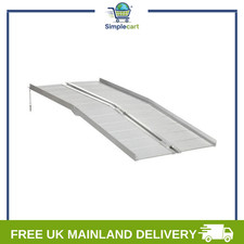 New Portable Ramp Aluminum Folding Mobility Scooter Wheelchair Threshold