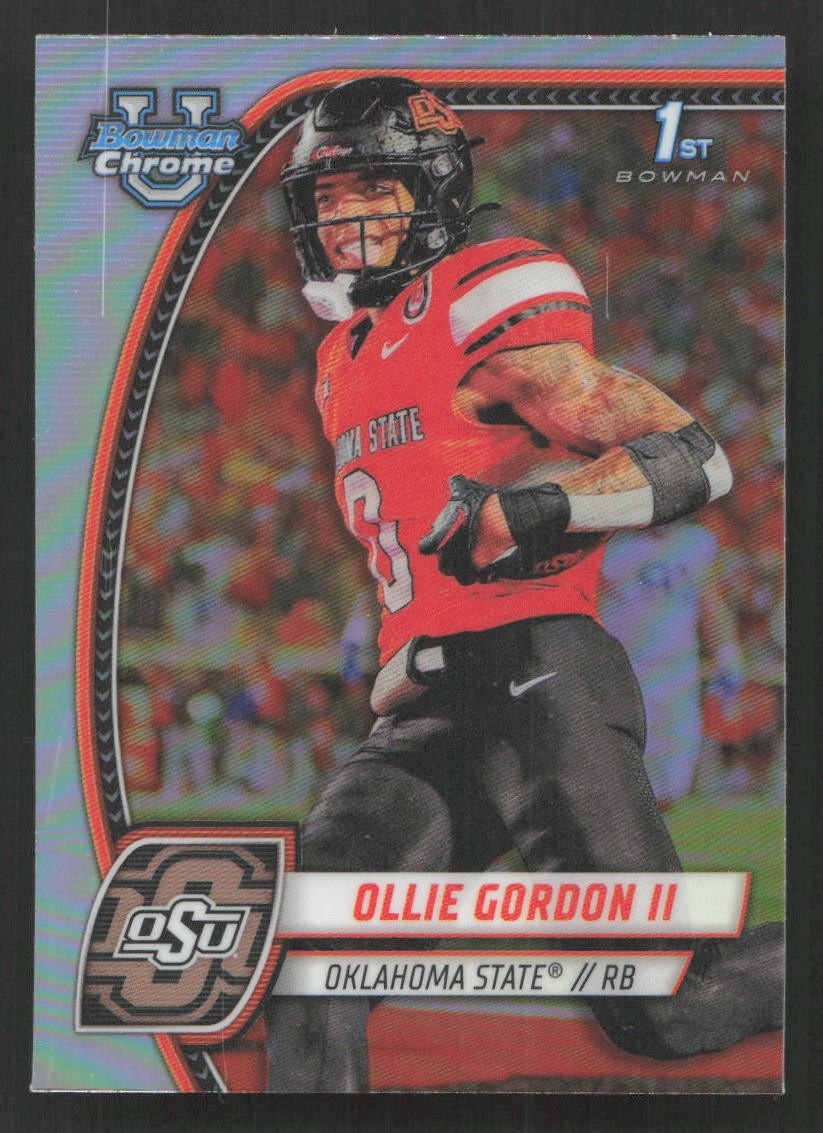 2024 Bowman University Chrome Ollie Gordon II Refractor #197 Card