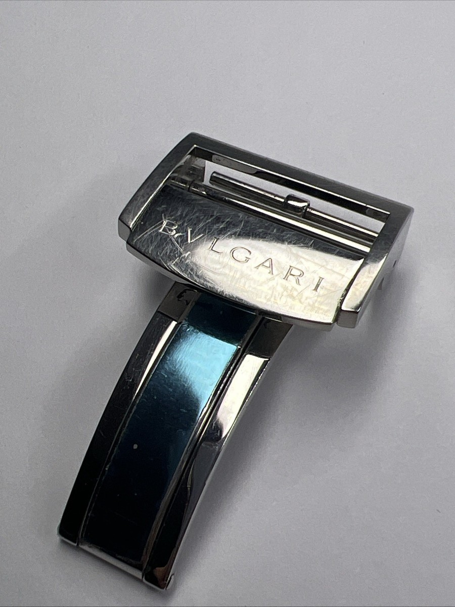 Authentic Bulgari 20mm Stainless Steel Tang Buckle Deployant