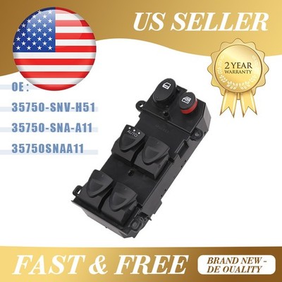   Master Power Window Control Switch 35750-SNA-A13 Fit For 2006-2011 Honda Civic