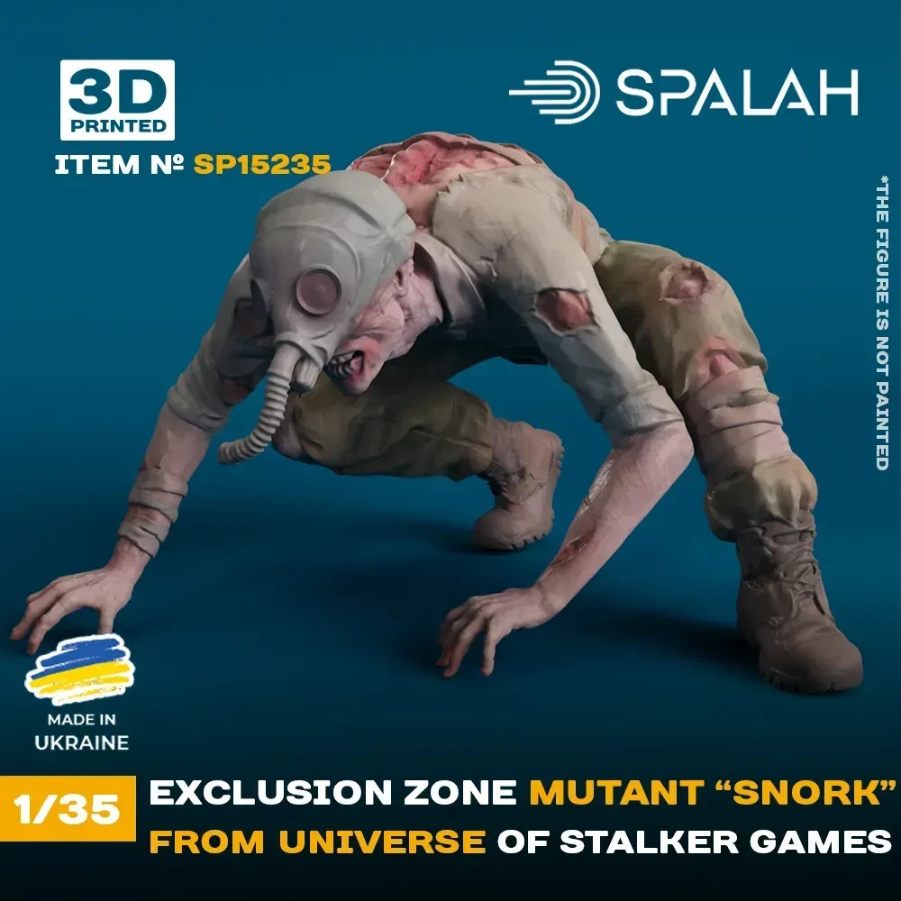 STALKER Snork Mutant Figure 1:35 Scale 3D Printed Resin Model