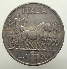 RARO 20 Lire IMPERO  1936  PERIZIA NIP