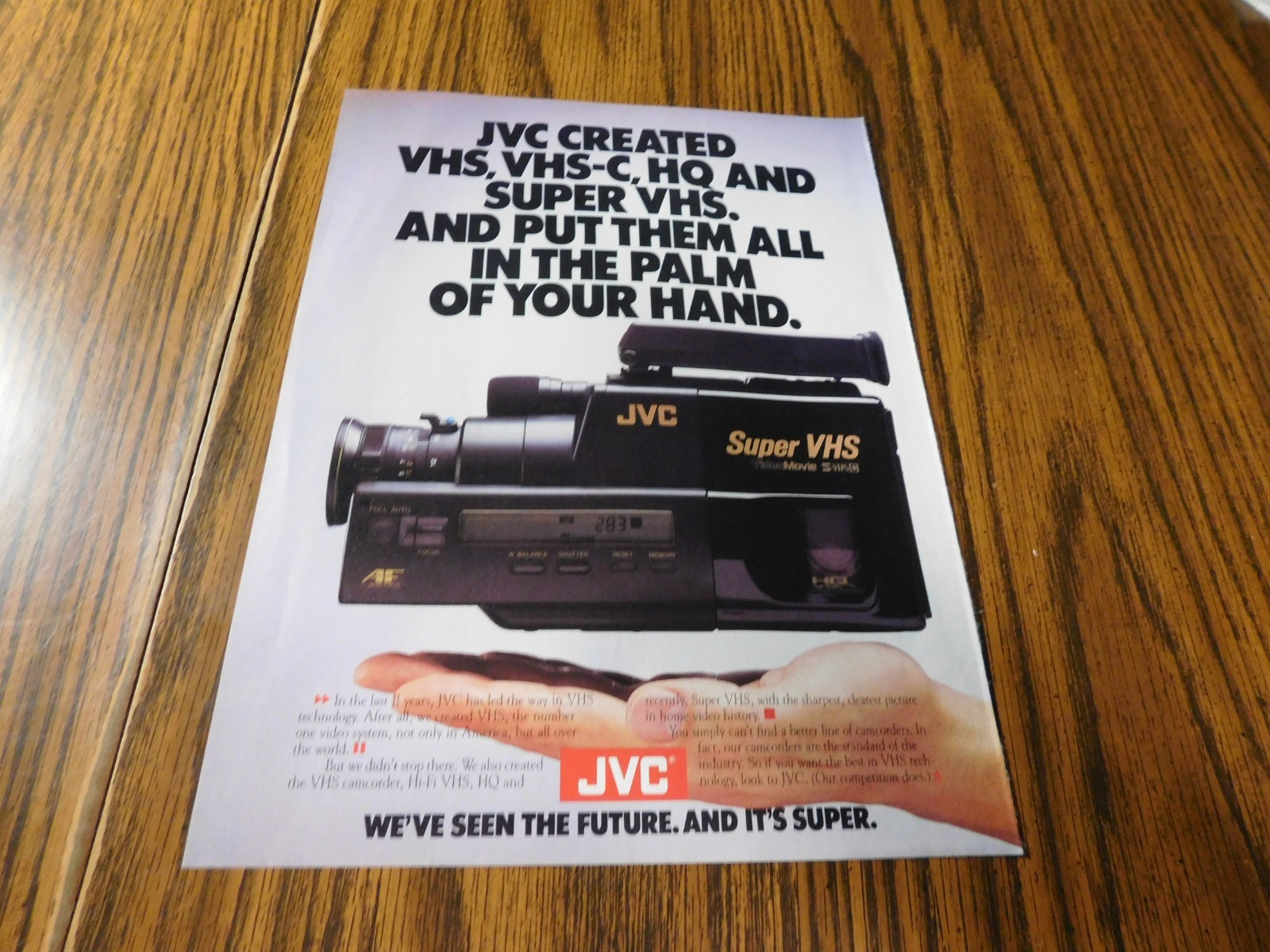 JVC Camcorder Original Print Ad From Magazine Vintage 1988-image