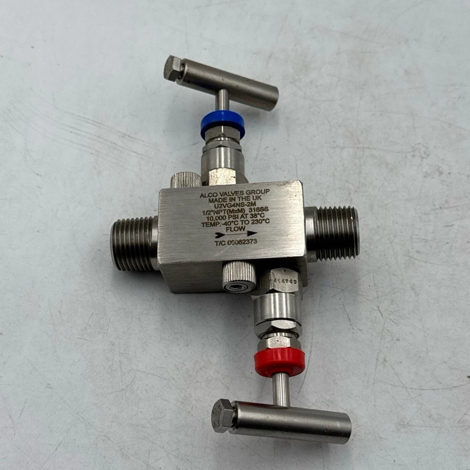 Colector remoto de 2 válvulas Alco Valves - U2VG4NS 316SS 10000PSI Foto 3 de 4