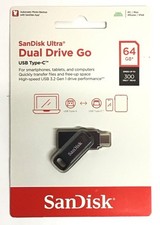 SanDisk Ultra Dual Drive Go 64GB Dual USB-C/USB-A Flash Drive 300MB/s