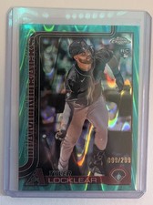 TYLER LOCKLEAR 2025 Topps Chrome Update #USC80 Teal RayWave Refractor RC #/299