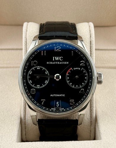 IWC Portugieser Men's Black Watch - IW500109