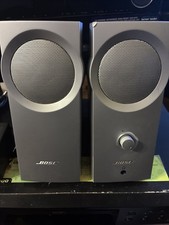 BOSE Companion 2 Computer Speakers Silver Black - Tested/Work Read Description