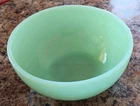 Vintage Fire King Oven Ware  Green "Jadite" 5" Cereal/Mixing Bowl.