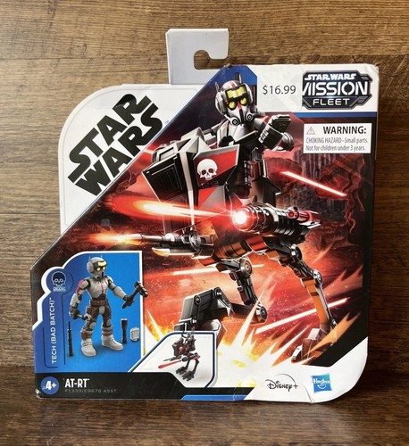 STAR WARS Mission Fleet Tech Bad Batch AT-RT set figure e veicoli giocattoli Hasbro