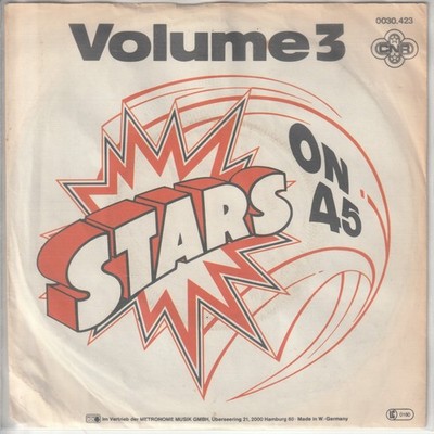 Stars on 45   Volume 3 (Hit-Medley)   CNR 0030.423 -   1981 - dt. Pressung   7 