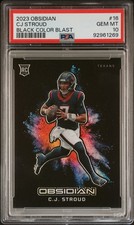 2023 PANINI OBSIDIAN BLACK COLOR BLAST #16 CJ STROUD PSA 10