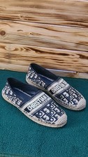 Christian Dior Oblique Granville Espadrille 38 Deep Blue