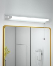 LED Bathroom Mirror Light with Pull Cord Light Switch 7W Cool White 6000K IP44