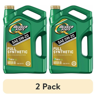 #ad 2 PACK Quaker State Full Synthetic 0W 20 Motor Oil 5 Quart $38.34