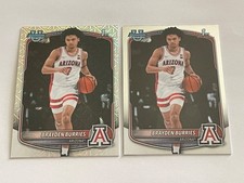 2) 2025-26 Bowman Chrome Prospects Brayden Burries #BCP-51 Mojo Refractor + Base