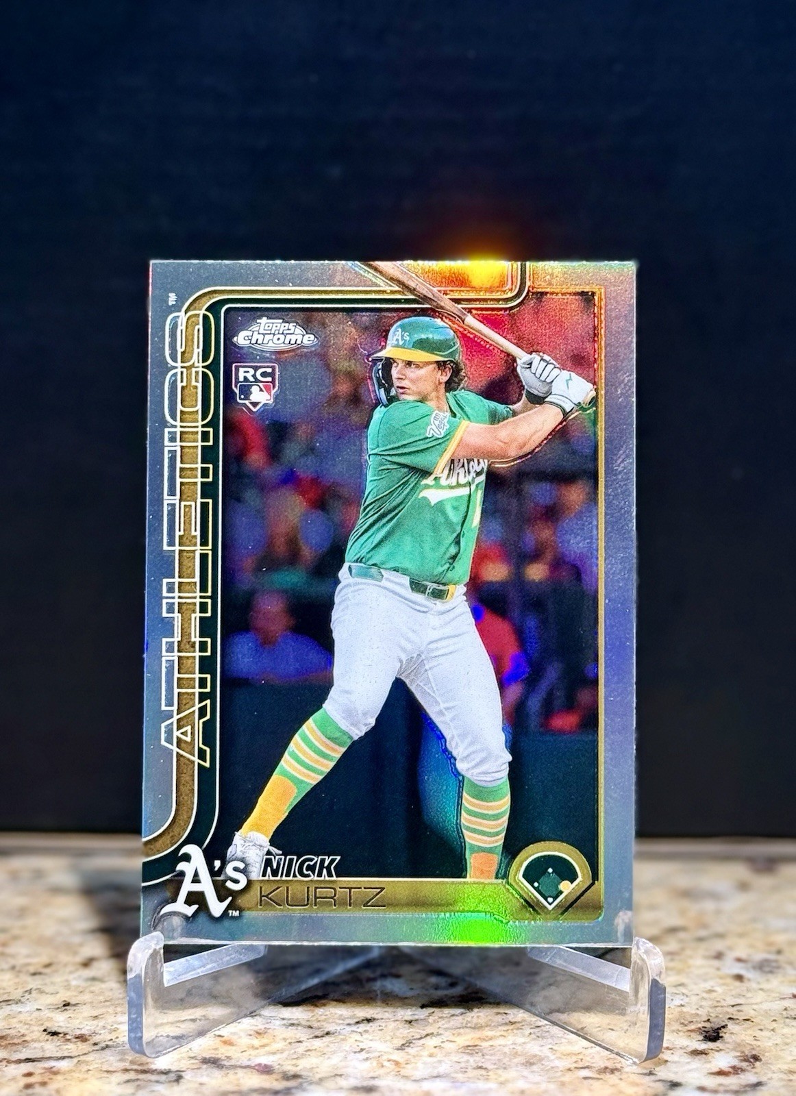 2025 Topps Chrome Update Series Nick Kurtz Refractor Rookie #USC178 Athletics