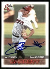 2003 Salem Avalanche JIMMY BARRETT Signed Card autograph auto ASTROS