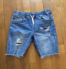 Old Navy Boys' Distressed Denim Shorts Medium 8 Slim Flex EUC