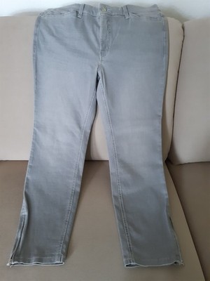 Stretch-Jeans-Hose, MAC, Dream Chic, 44/27, Grau, Baumwollmischung, Elasthan