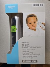 Equate Infrared 1-Second In-Ear Digital Thermometer for Kids  Adults new in box