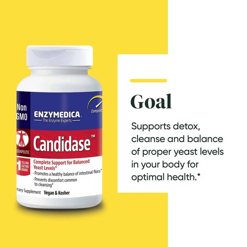 ENZYMEDICA Candidase™ (Candidiasis Support) 42 Capsules - Picture 2 of 7