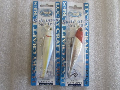 Lot of 2 - Lucky Craft Saltwater Series Pointer 100S Two Colors
