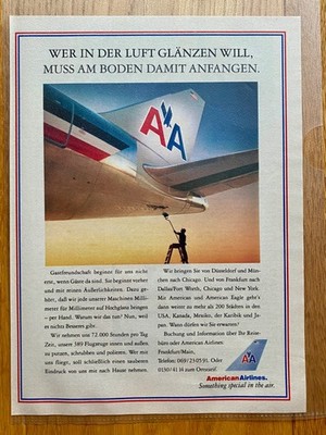 American Airlines Something special in the air 1987 Vintage Ad Werbung Reklame