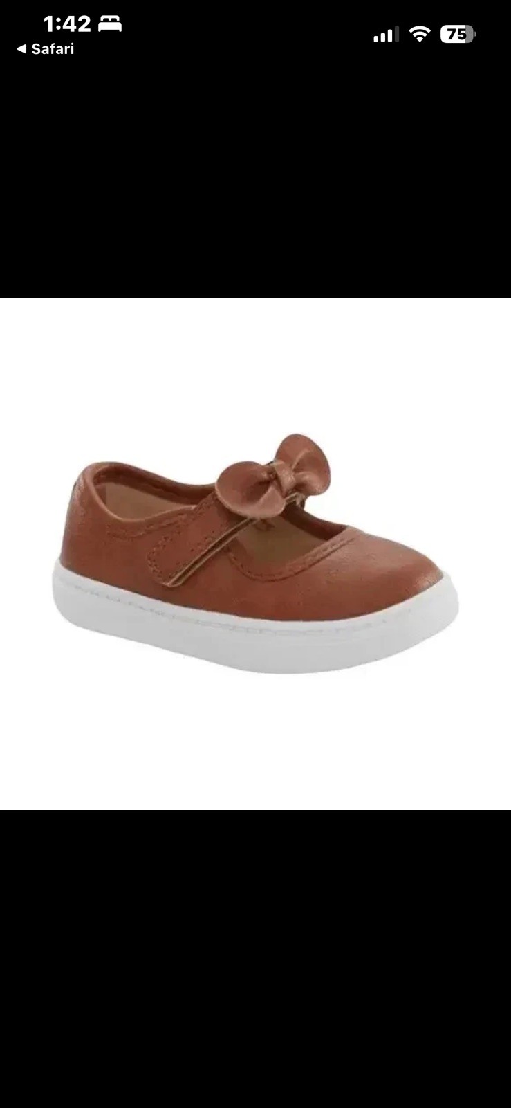Baby girls Carters Mary Jane Sneakers Size 3