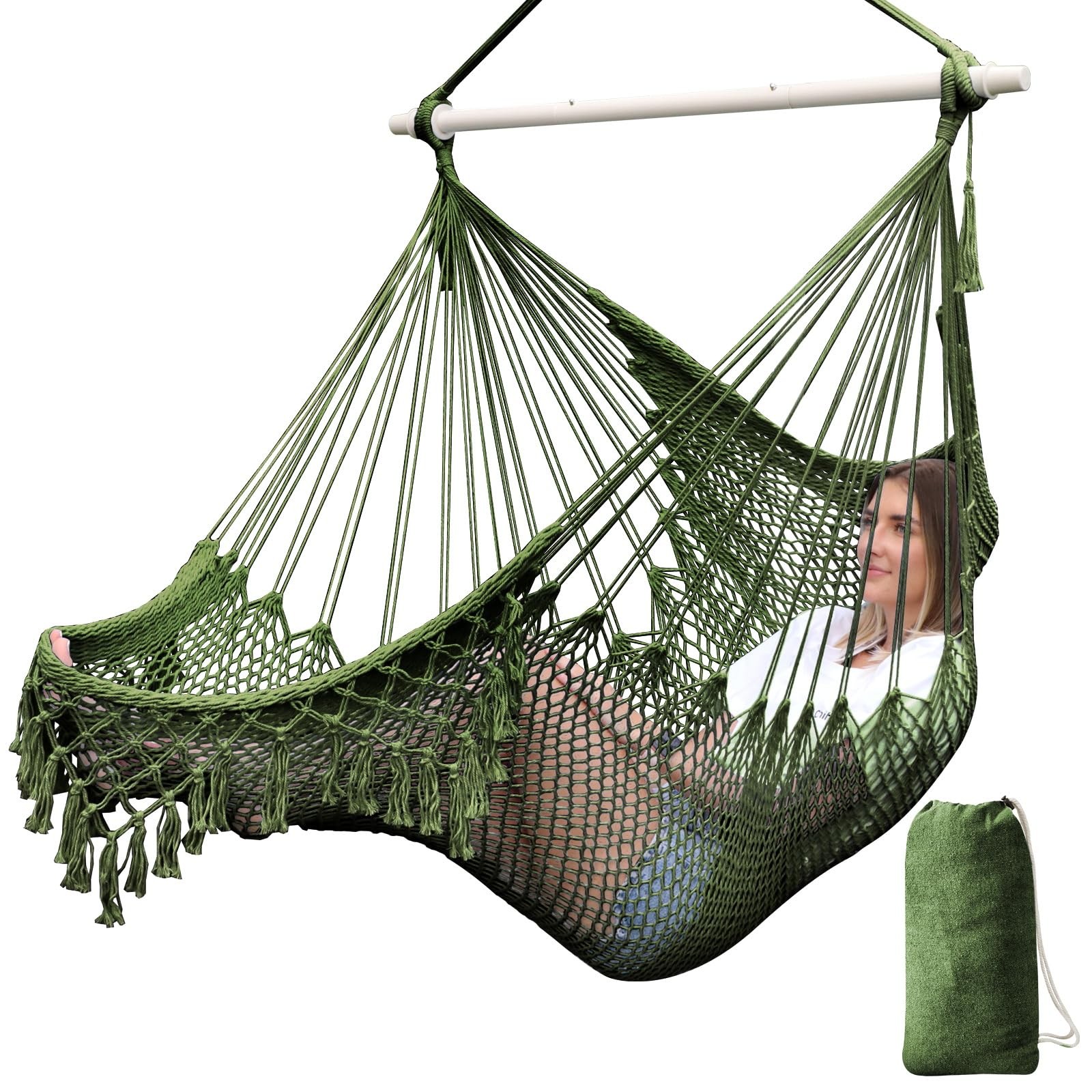 Super Large Hanging Chairs Soft-spun Cotton Rope Woven Colla