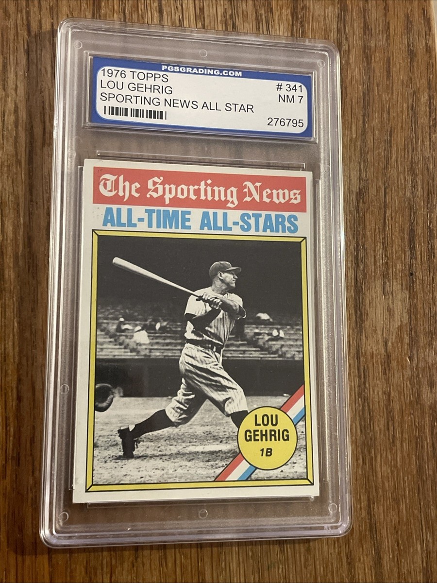 1976 Topps #341 Lou Gehrig Graded PGS 7 Card Seen In The Goonies