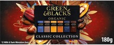 Green & Black's Organic Tasting Collection, 12 Assorted Miniature Chocolate Bars