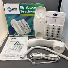 AT T Big Button Telephone 915 Landline Phone With Emergency Buttons Lighted Keys
