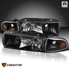 Fits 1991-1996 Chevy Caprice 94-96 Impala Black Headlightscorner Parking Lamps Fits 1991-1996 Chevy Caprice 94-96 Impala Black Headlightscorner Parking Lamps