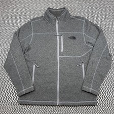 The North Face MENS MEDIUM Full Zip Gray Fleece LinedJacket Better Sweater Style
