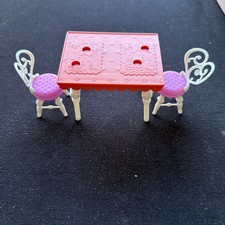 Barbie Chelsea  Friends Clubhouse Doll Playset Table  Chairs Set