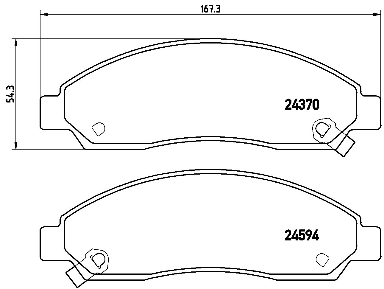 Für BREMBO P 34 005 Brake Pad Set, Disc Brake - Bild 6