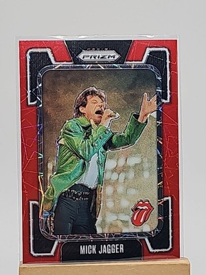2025 Prizm Mick Jagger Red Lazer Laser Prizms #45 The Rolling Stones